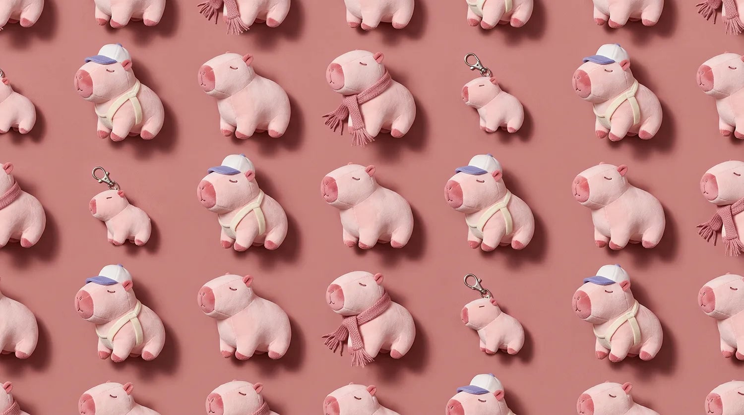 Pink Capybara Plush